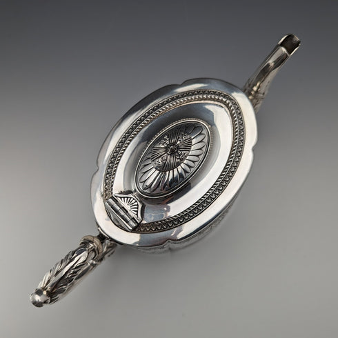 約 1890 年英國古董鍍銀茶壺 James Dixon & Sons